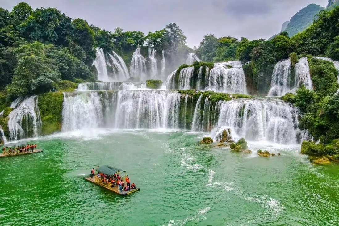 Travel at Ban Gioc Waterfall, Ba Be Lake