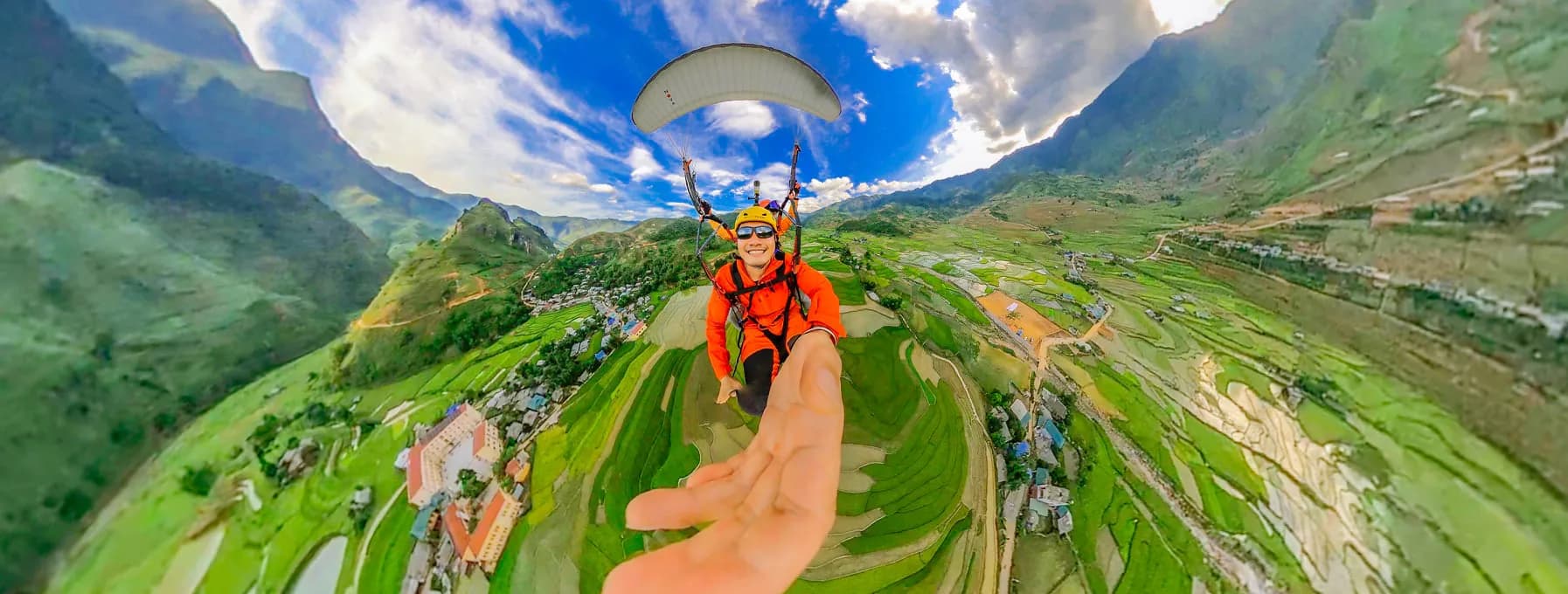 Pocket experiences when skydiving in Mu Cang Chai