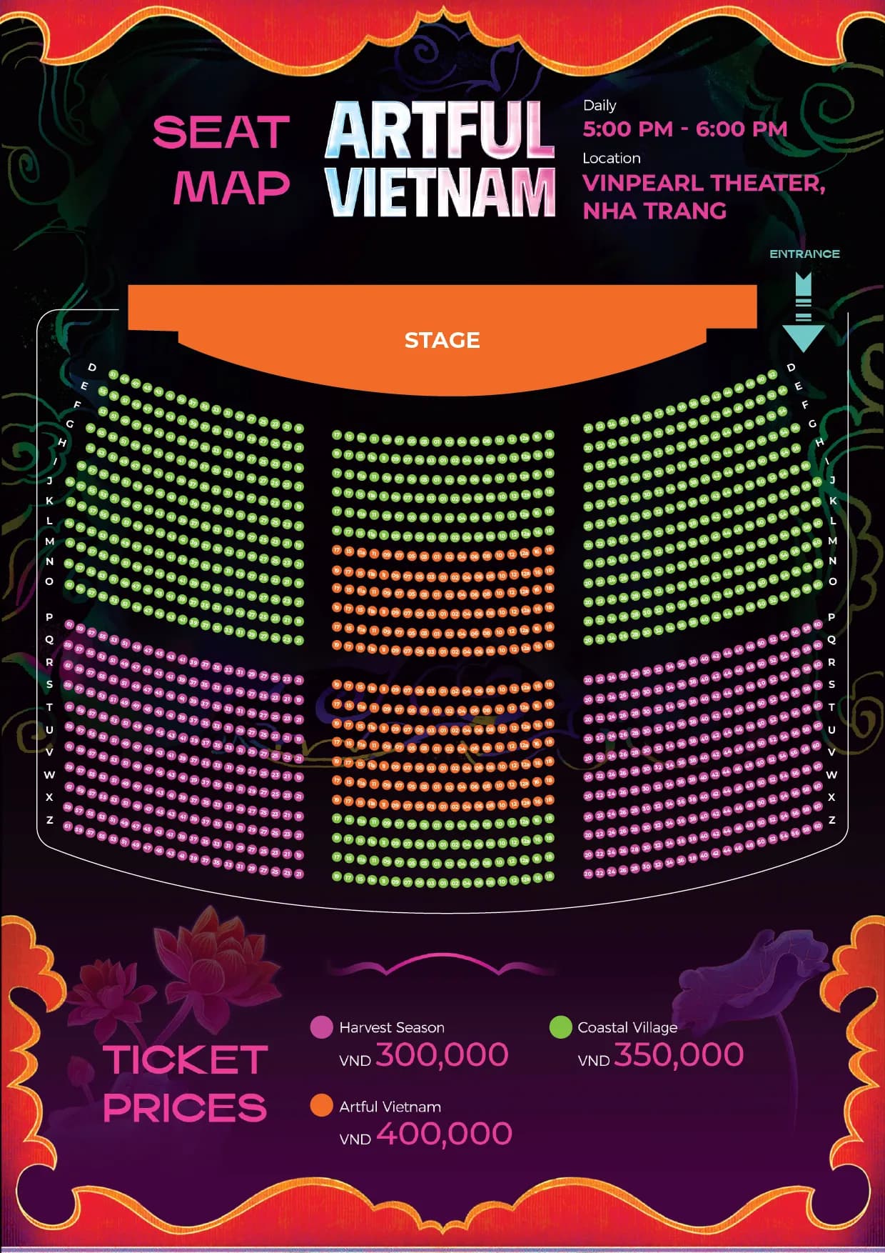 Việt Nam Bách Nghệ Seat Map