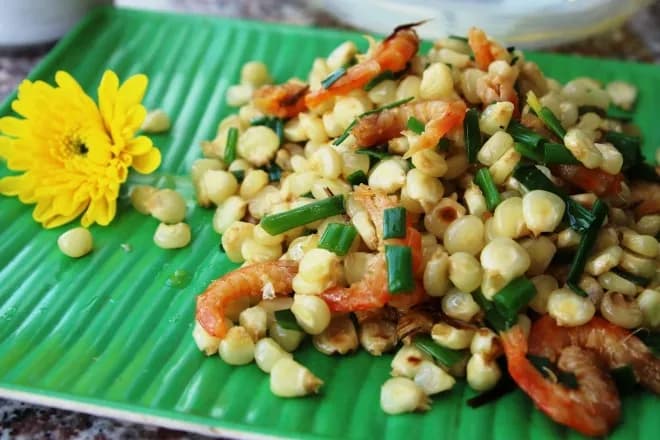 Fried corn - Hanoi street food