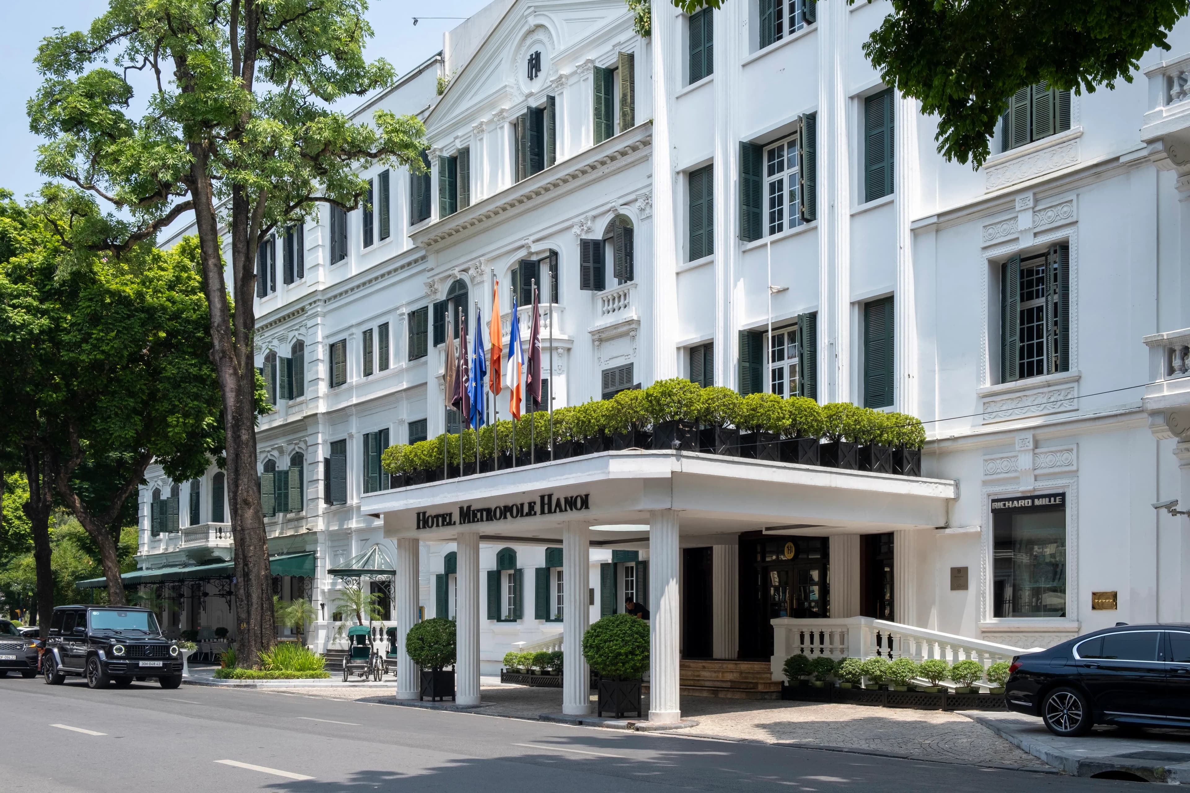Classic French architecture of Sofitel Legend Metropole Hanoi stands out in the heart of the capital.
