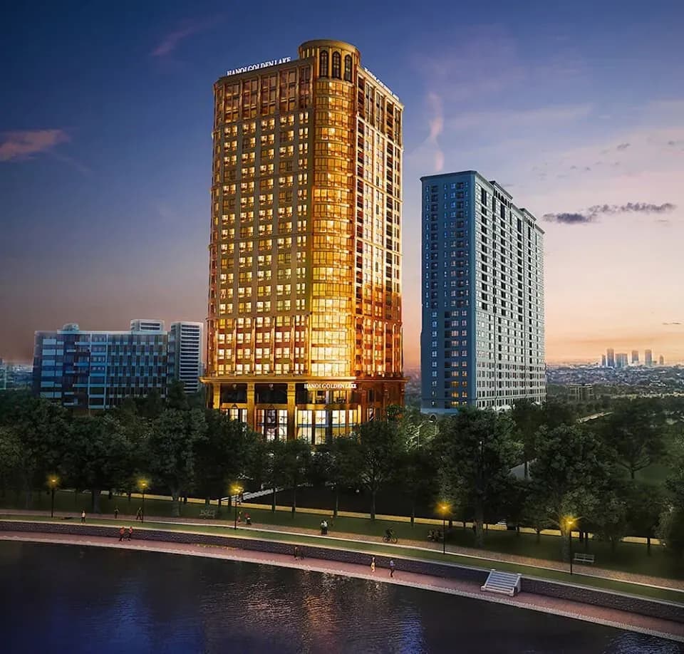 Golden hotel shines brightly