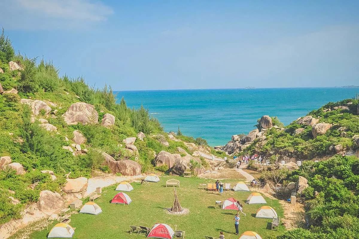 Camping near Ong Nui Pagoda Binh Dinh